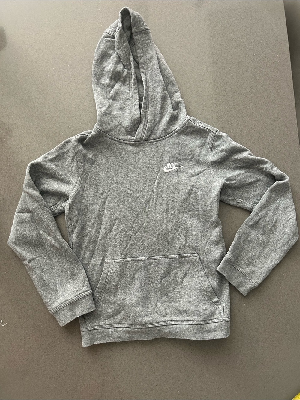 Nike Gray Hoodie Sweatshirt Pullover kids Size L…